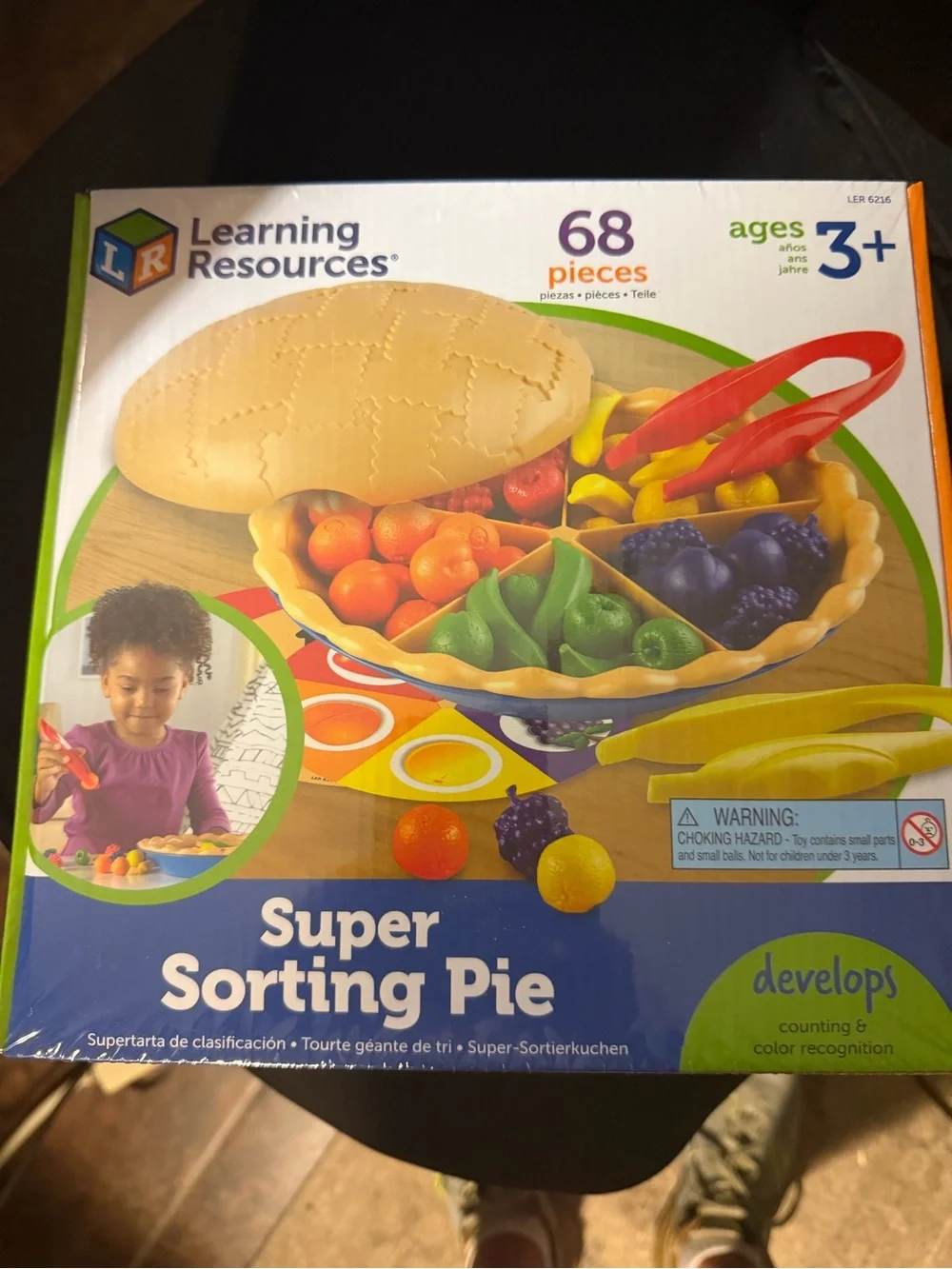 Learning Resources Super Sorting Pie - Colorful Fruit Sorting Playset